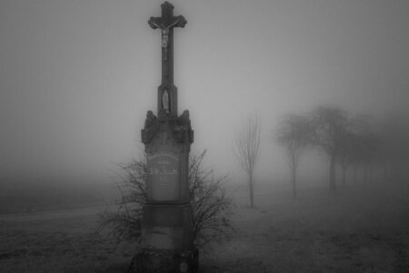 3. Platz: Monika Panzer - Feldkreuz im Nebel